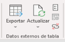Datos externos da táboa