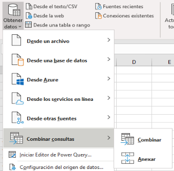 Combinar consultas