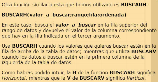 Explicación de BUSCARH
