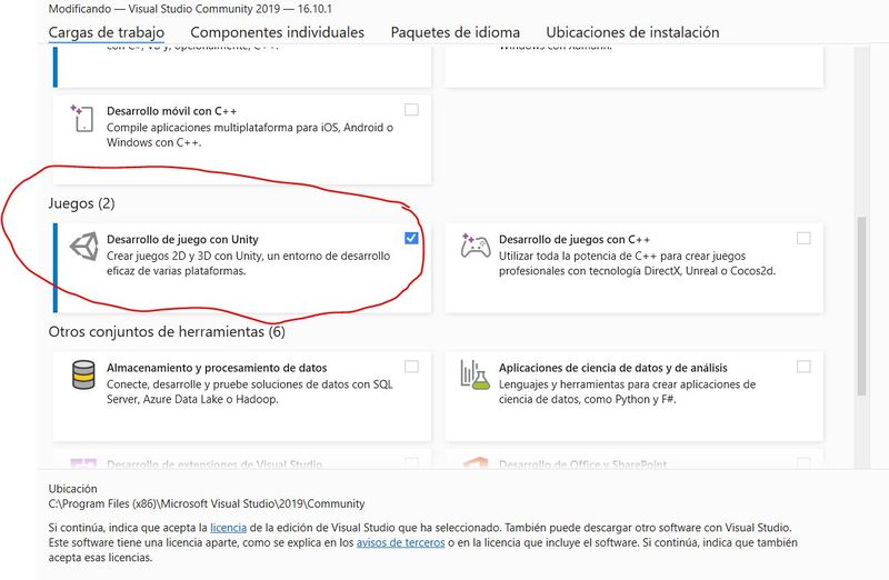 Archivo:Unity3d conf visualstudio 5.JPG