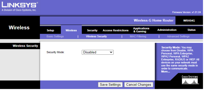 Archivo:WRH54G disable security mode.PNG