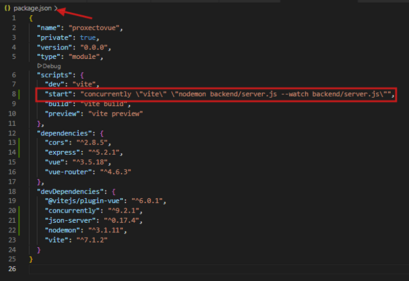 Archivo:Vue-configure-package-json-nodemon.png