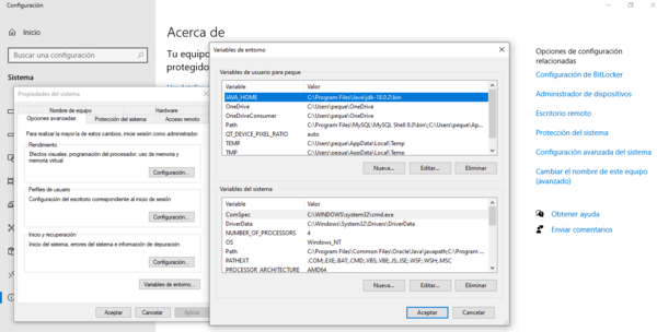JAVA_HOME variable de entoron