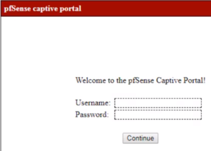 Autenticación no portal Cautivo de pfSense