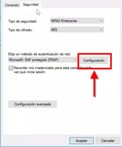 Lapela Seguridad en Propiedades de la red inalámbrica de WLAN_50